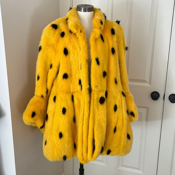 Lecoanet Hemant Jackets & Blazers - Rare, vintage, mink, and fox peplum coat from Paris by Lecoanet Hemant vintage